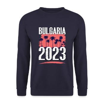 Bulgarien 2023 - Unisex Pullover - Navy - Vorne - Alina (178cm) & Michal (187cm)