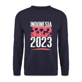 Indonesia 2023 - Unisex Sweatshirt - navy - Front - Alina (178cm) & Michal (187cm)