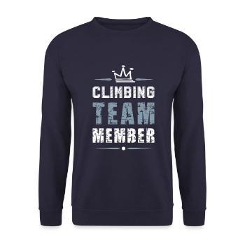 Climbing Team - Unisex Pullover - Navy - Vorne - Alina (178cm) & Michal (187cm)