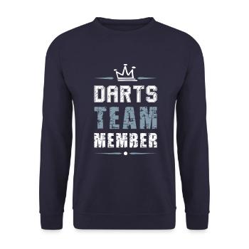 Darts Team Sport - Unisex Pullover - Navy - Vorne - Alina (178cm) & Michal (187cm)
