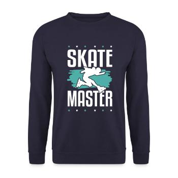 Maître de skate - Sweat-shirt Unisexe - marine - Devant - Alina (178cm) & Michal (187cm)