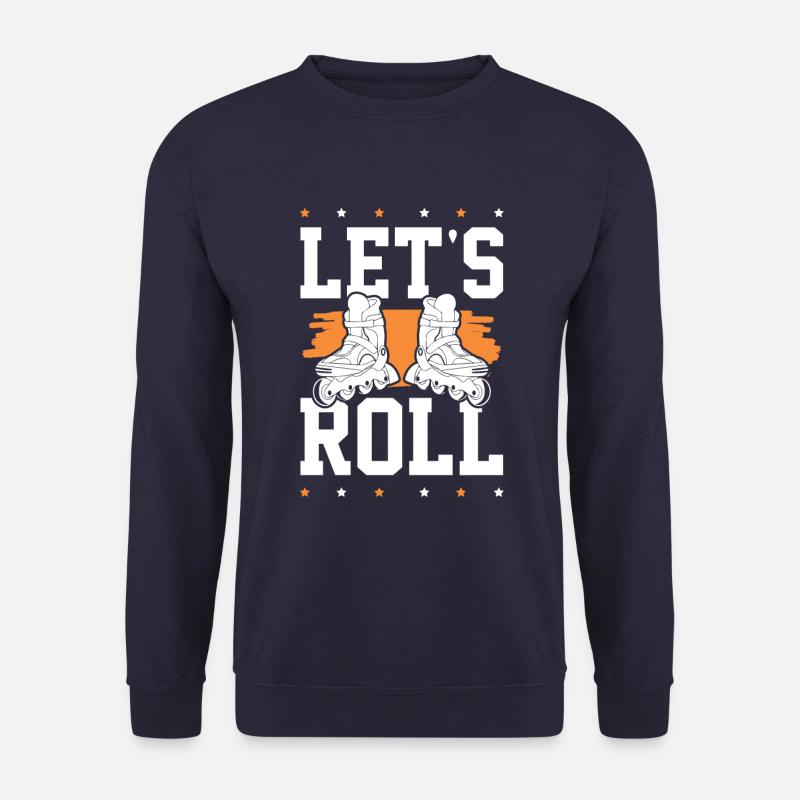 skate lets roll - Unisex Pullover - Navy