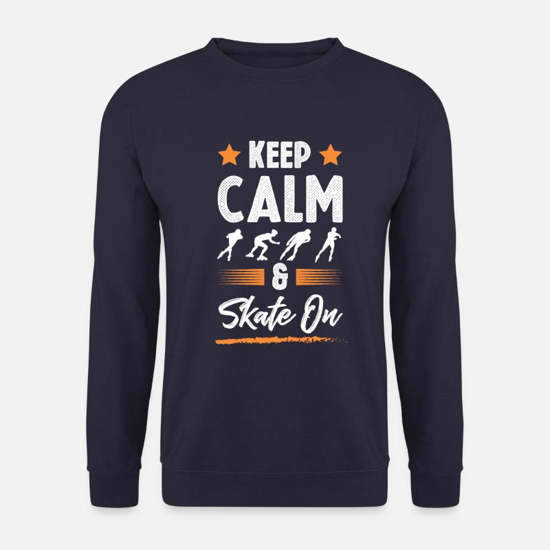 keep calm skate - Unisex Sweatshirt - navy