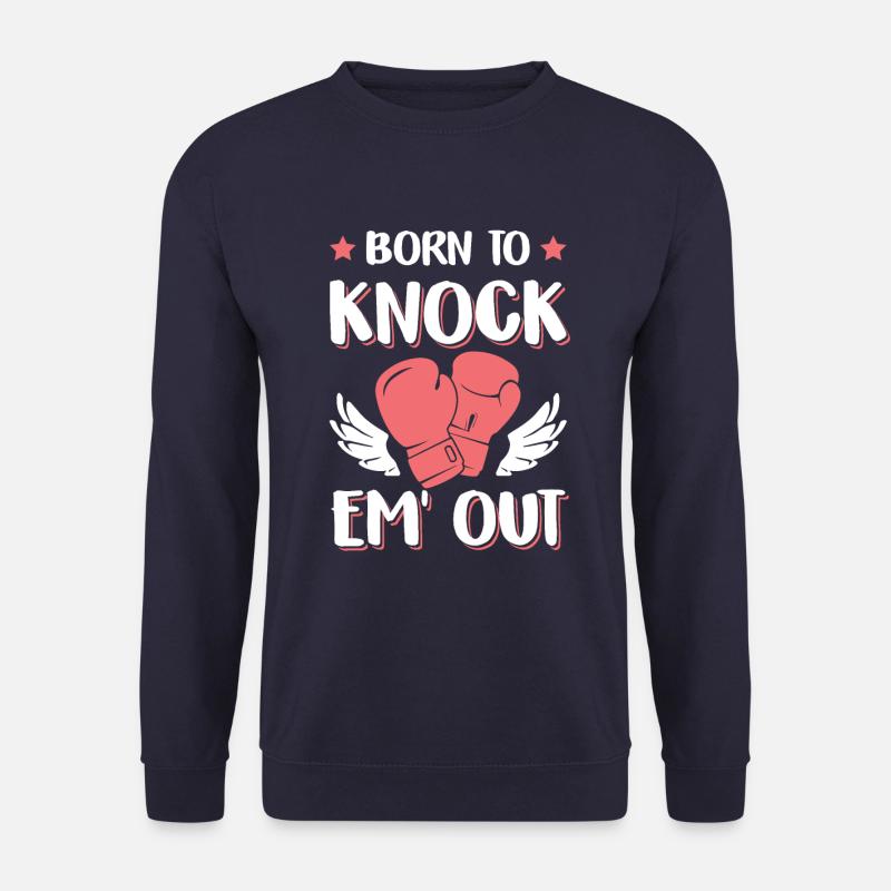 Knock Out Boxing Gloves - Unisex Sweatshirt - navy
