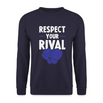 Respect de la boxe - Sweat-shirt Unisexe - marine - Devant - Alina (178cm) & Michal (187cm)