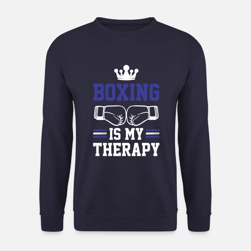 Thérapie de boxe - Sweat-shirt Unisexe - marine