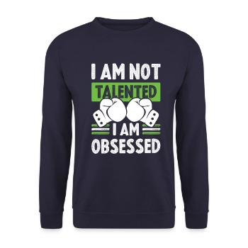 Boxer Talent - Unisex Sweatshirt - navy - Front - Alina (178cm) & Michal (187cm)
