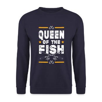 Fisher Queen - Unisex Sweatshirt - navy - Front - Alina (178cm) & Michal (187cm)