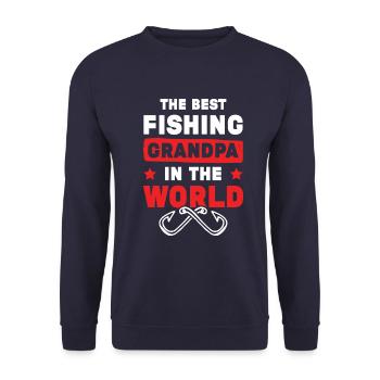 Grand-père Fischer - Sweat-shirt Unisexe - marine - Devant - Alina (178cm) & Michal (187cm)