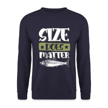 Pêcheurs à la ligne - Sweat-shirt Unisexe - marine - Devant - Alina (178cm) & Michal (187cm)