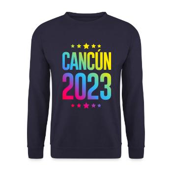 Cancun 2023 - Unisex Pullover - Navy - Vorne - Alina (178cm) & Michal (187cm)