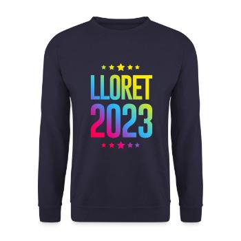 lloret de mar 2023 - Unisex Sweatshirt - navy - Front - Alina (178cm) & Michal (187cm)