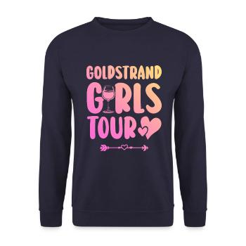 Équipe de la fête Golden Sands - Sweat-shirt Unisexe - marine - Devant - Alina (178cm) & Michal (187cm)