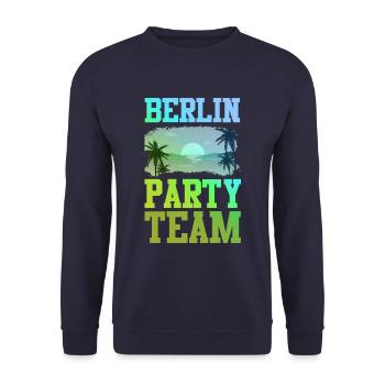 L’équipe du parti berlinois - Sweat-shirt Unisexe - marine - Devant - Alina (178cm) & Michal (187cm)