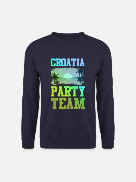 Croatia Party Team - Unisex Sweatshirt - navy