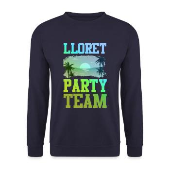 Lloret De Mar Party Team - Unisex Pullover - Navy - Vorne - Alina (178cm) & Michal (187cm)