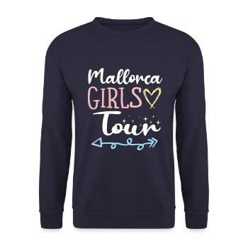 Mallorca Girls Tour - Unisex Sweatshirt - navy - Front - Alina (178cm) & Michal (187cm)