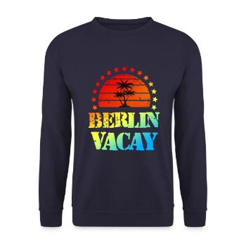 Vacances à Berlin - Sweat-shirt Unisexe - marine - Devant - Alina (178cm) & Michal (187cm)