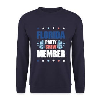 Équipe de fête en Floride - Sweat-shirt Unisexe - marine - Devant - Alina (178cm) & Michal (187cm)
