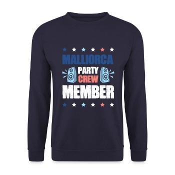 Mallorca Party Crew - Unisex Pullover - Navy - Vorne - Alina (178cm) & Michal (187cm)