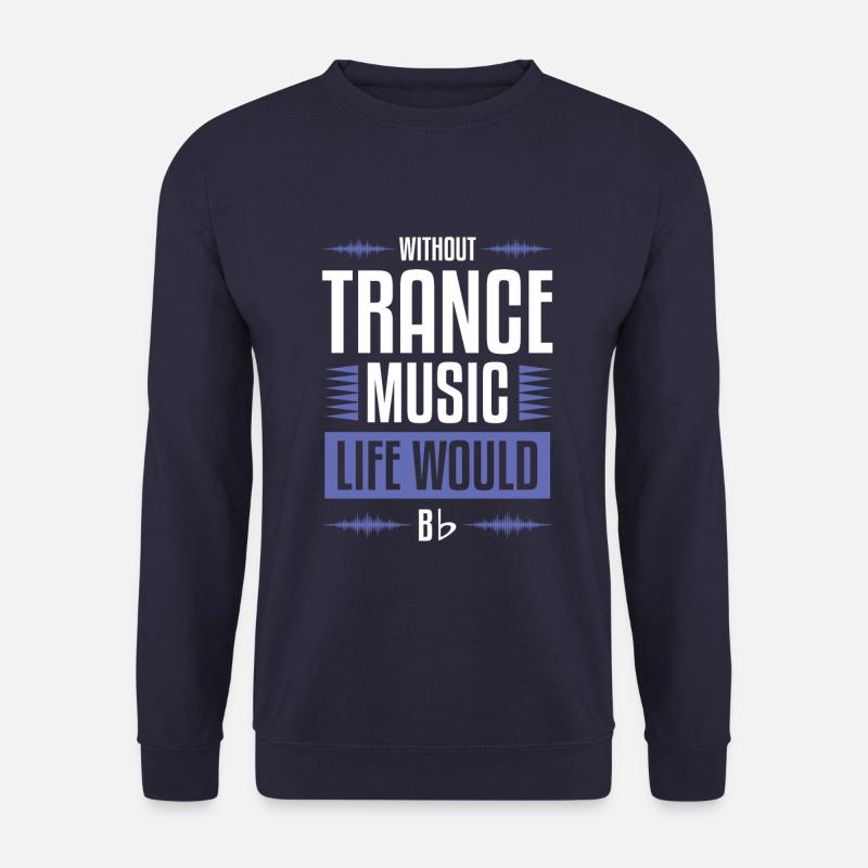 trance musik - Unisex Pullover - Navy