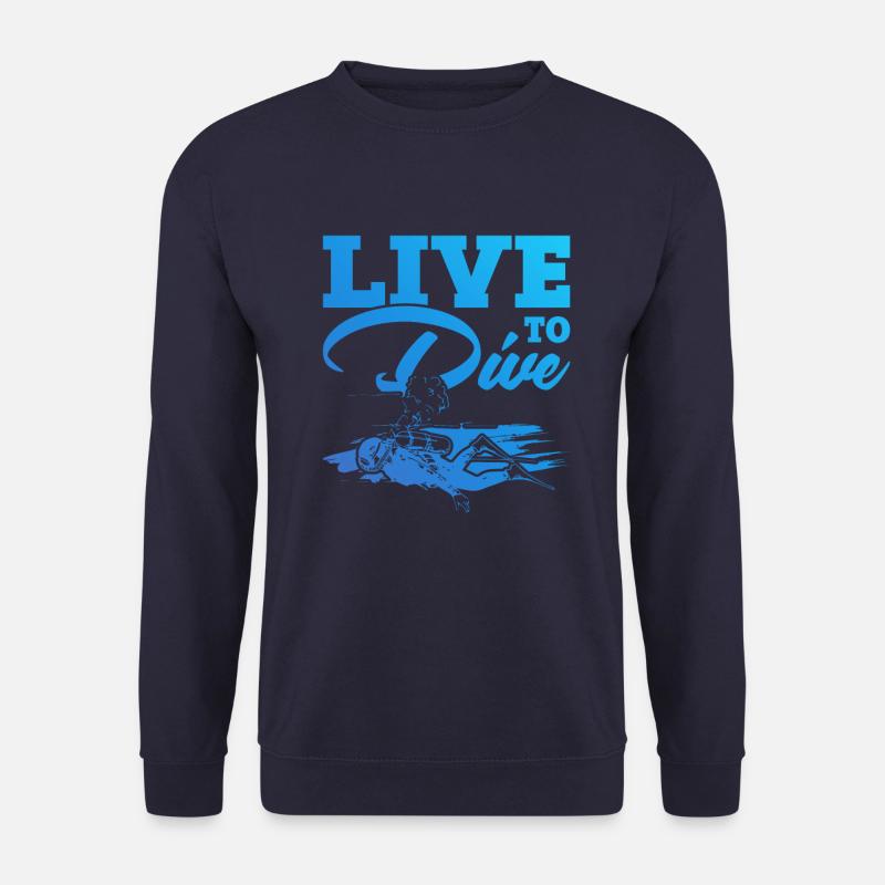 leben um zu tauchen - Unisex Pullover - Navy