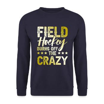 Field hockey sport - Unisex Sweatshirt - navy - Front - Alina (178cm) & Michal (187cm)