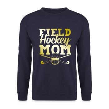 feldhockey mama - Unisex Pullover - Navy - Vorne - Alina (178cm) & Michal (187cm)