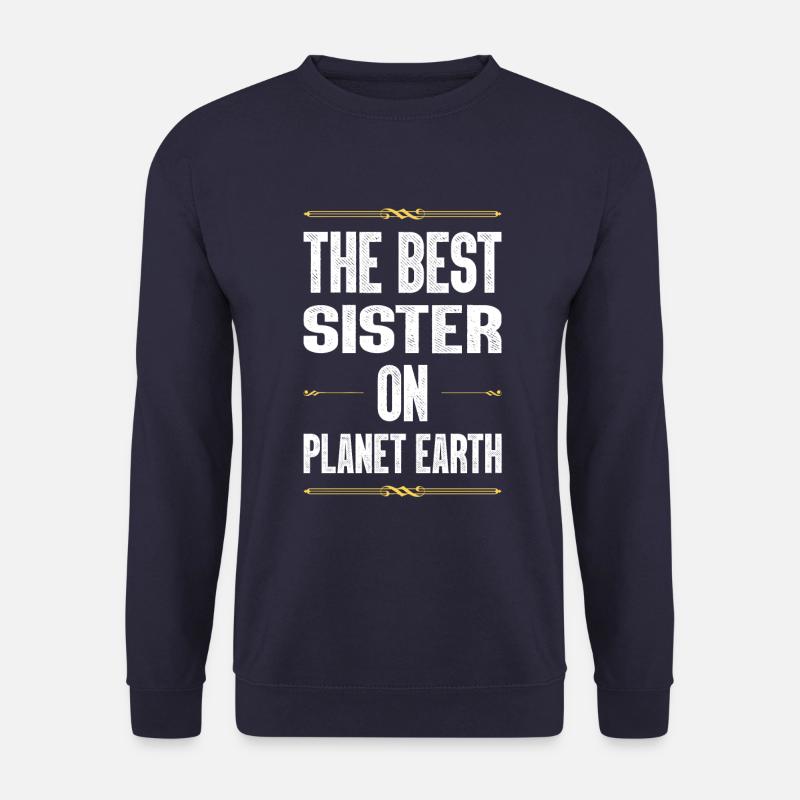 Beste Schwester Spruch - Unisex Pullover - Navy
