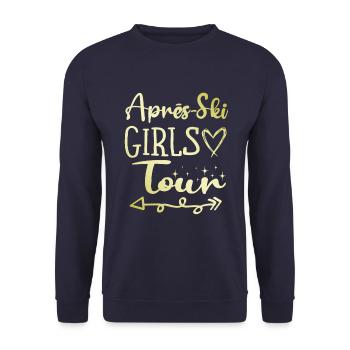 Après-Ski Girls Tour - Sweat-shirt Unisexe - marine - Devant - Alina (178cm) & Michal (187cm)