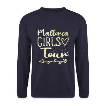 Majorque Girls Tour - Sweat-shirt Unisexe - marine - Devant - Alina (178cm) & Michal (187cm)
