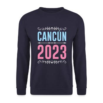 Cancun 2023 - Unisex Pullover - Navy - Vorne - Alina (178cm) & Michal (187cm)