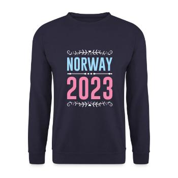 Norway 2023 - Unisex Pullover - Navy - Vorne - Alina (178cm) & Michal (187cm)