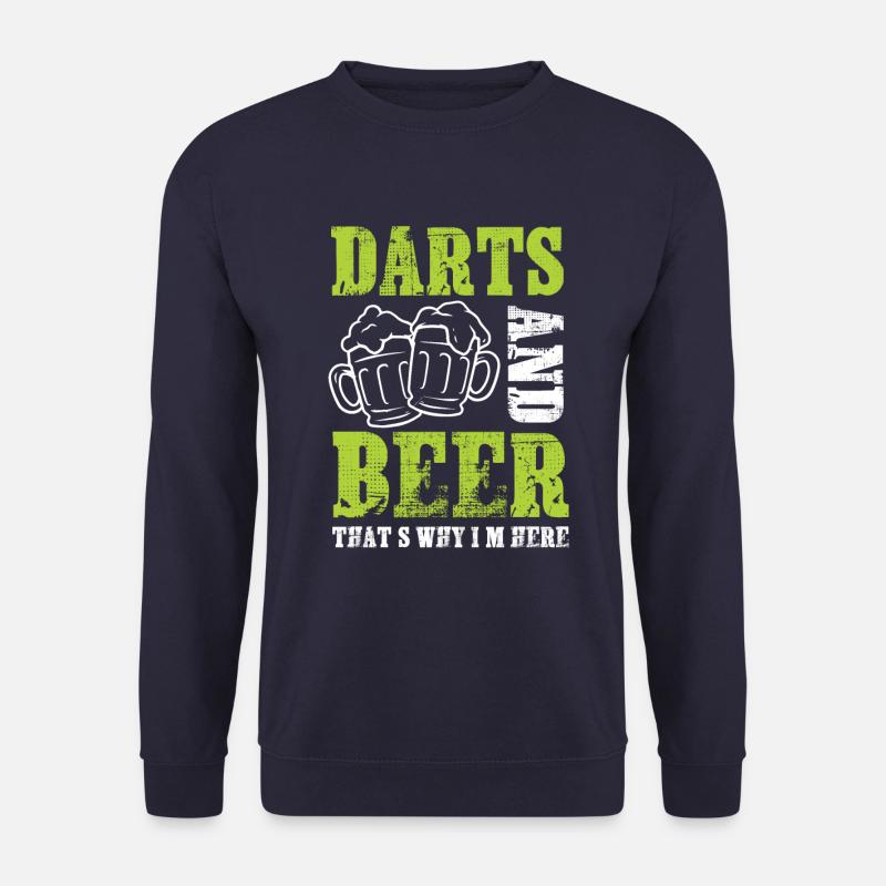 bier und dart - Unisex Pullover - Navy