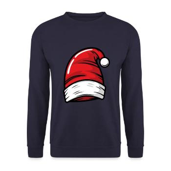 Chapeau de Noël Bonnet de Noël - Sweat-shirt Unisexe - marine - Devant - Alina (178cm) & Michal (187cm)
