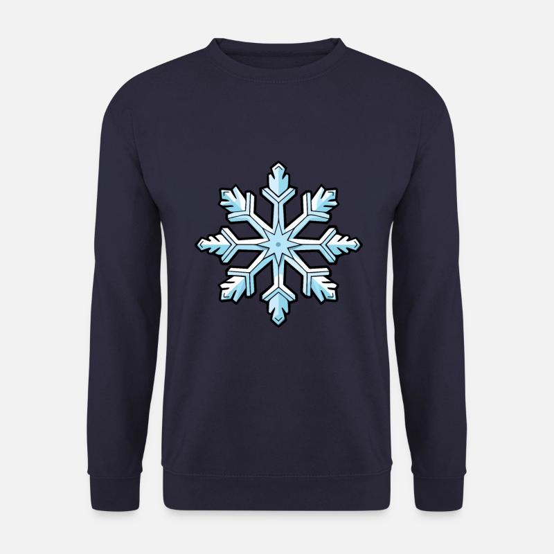 Schneeflocke Winter Schnee - Unisex Pullover - Navy