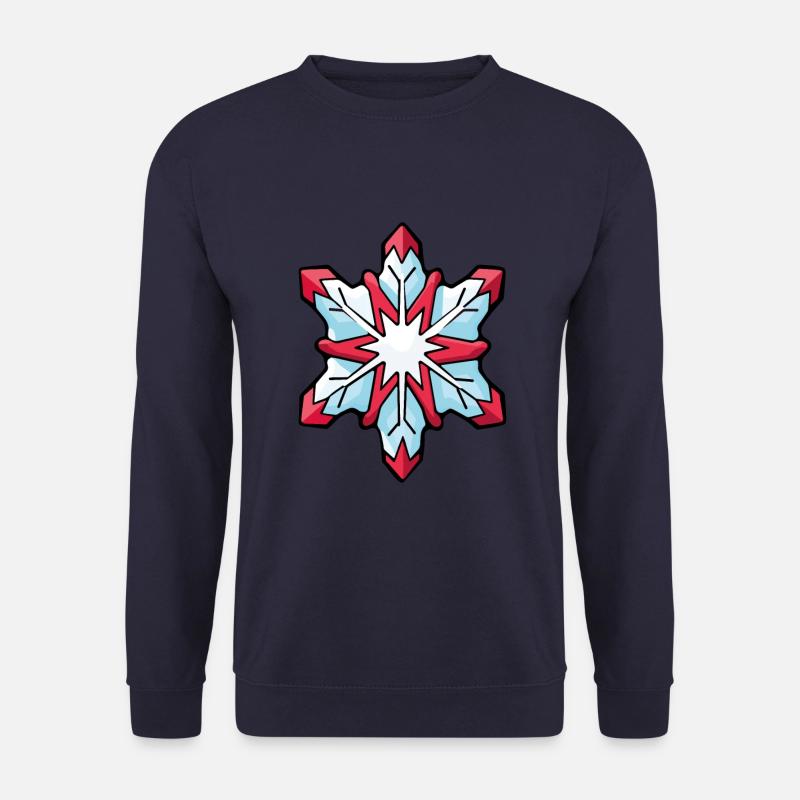 Snowflake, Winter, Snow - Unisex Sweatshirt - navy