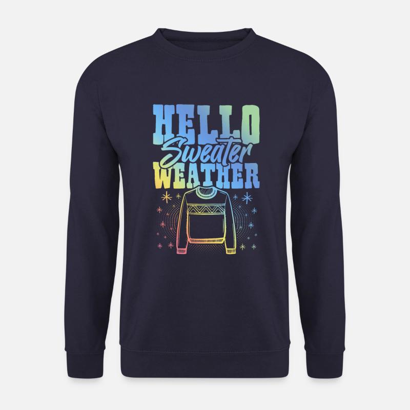 Pull Météo Hiver - Sweat-shirt Unisexe - marine