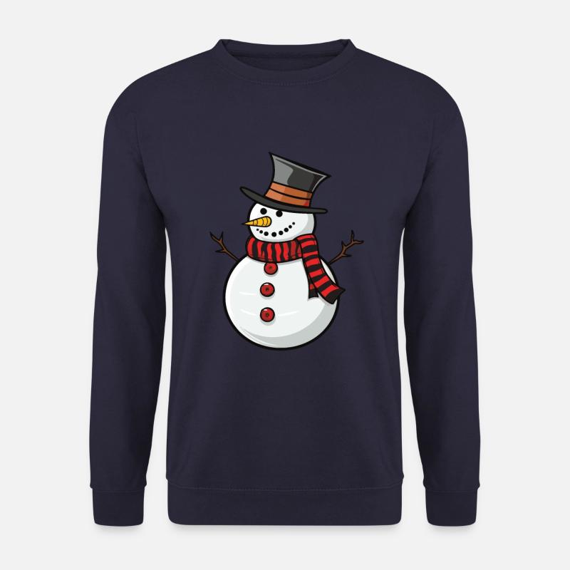 Schneemann Winter Weihnachten - Unisex Pullover - Navy
