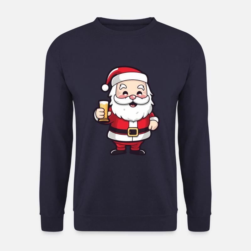Weihnachtsmann Drinking Comic Weihnachten - Unisex Pullover - Navy