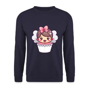 Pâtisserie Fée Fée Pâtisserie Gâteau - Sweat-shirt Unisexe - marine - Devant - Alina (178cm) & Michal (187cm)