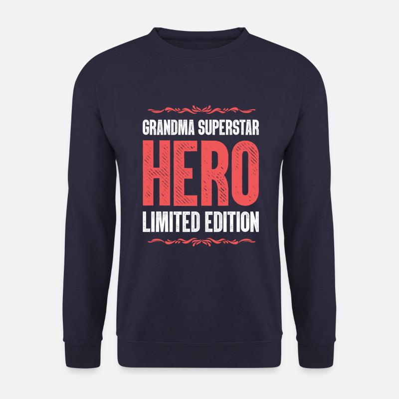 Beste Oma Heldin Spruch - Unisex Pullover - Navy