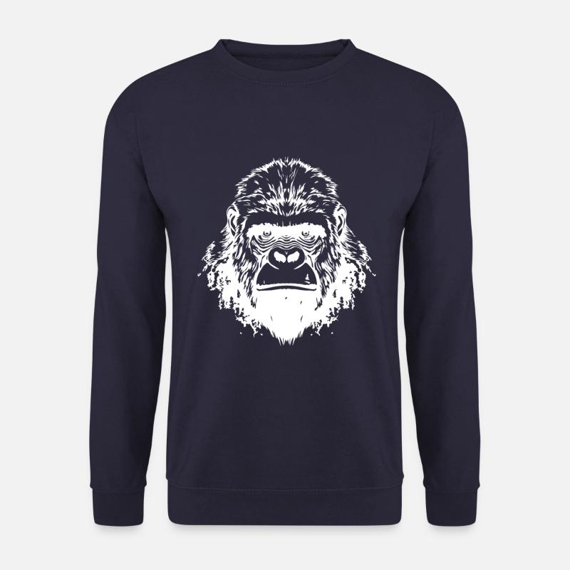 Gorilla Head - Unisex Sweatshirt - navy