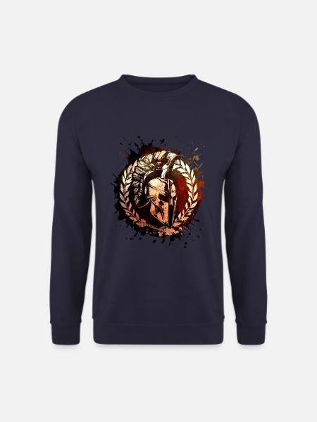 Spartan Helmet Workout Gladiator Gym - Bluza unisex - granatowy