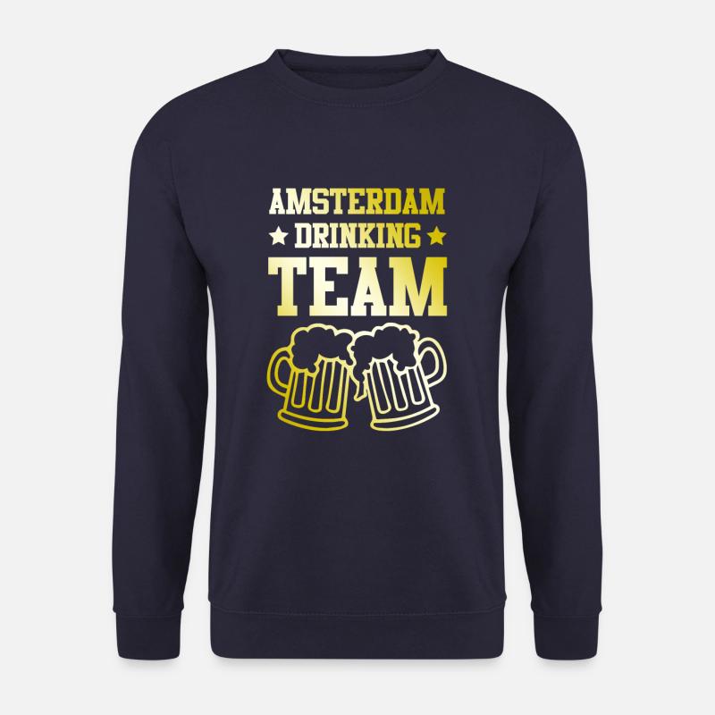 Amsterdam Drinking Team - Unisex Pullover - Navy