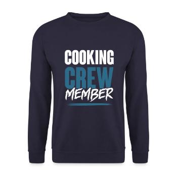 Cooking Crew - Unisex Pullover - Navy - Vorne - Alina (178cm) & Michal (187cm)