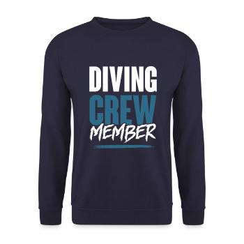 Diving Crew - Unisex Sweatshirt - navy - Front - Alina (178cm) & Michal (187cm)