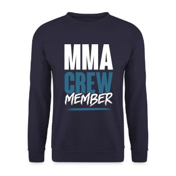 Mma Crew - Unisex Pullover - Navy - Vorne - Alina (178cm) & Michal (187cm)