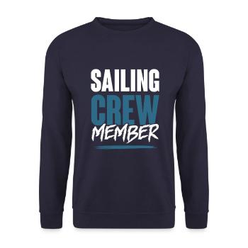 Sailing Crew - Unisex Sweatshirt - navy - Front - Alina (178cm) & Michal (187cm)