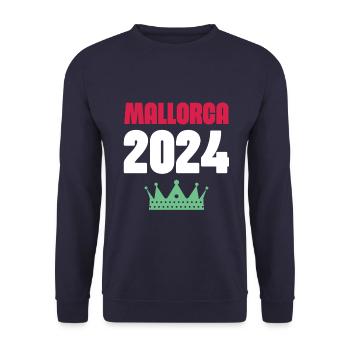 Mallorca 2024 Urlaub - Unisex Pullover - Navy - Vorne - Alina (178cm) & Michal (187cm)